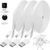 3 Pack 10FT Power Extension Cable Compatible with Wyze Cam, Eufy, Kasa, Nest, Blink - USB to Micro USB Durable Charging and Data Sync Cord for Security Camera view 1