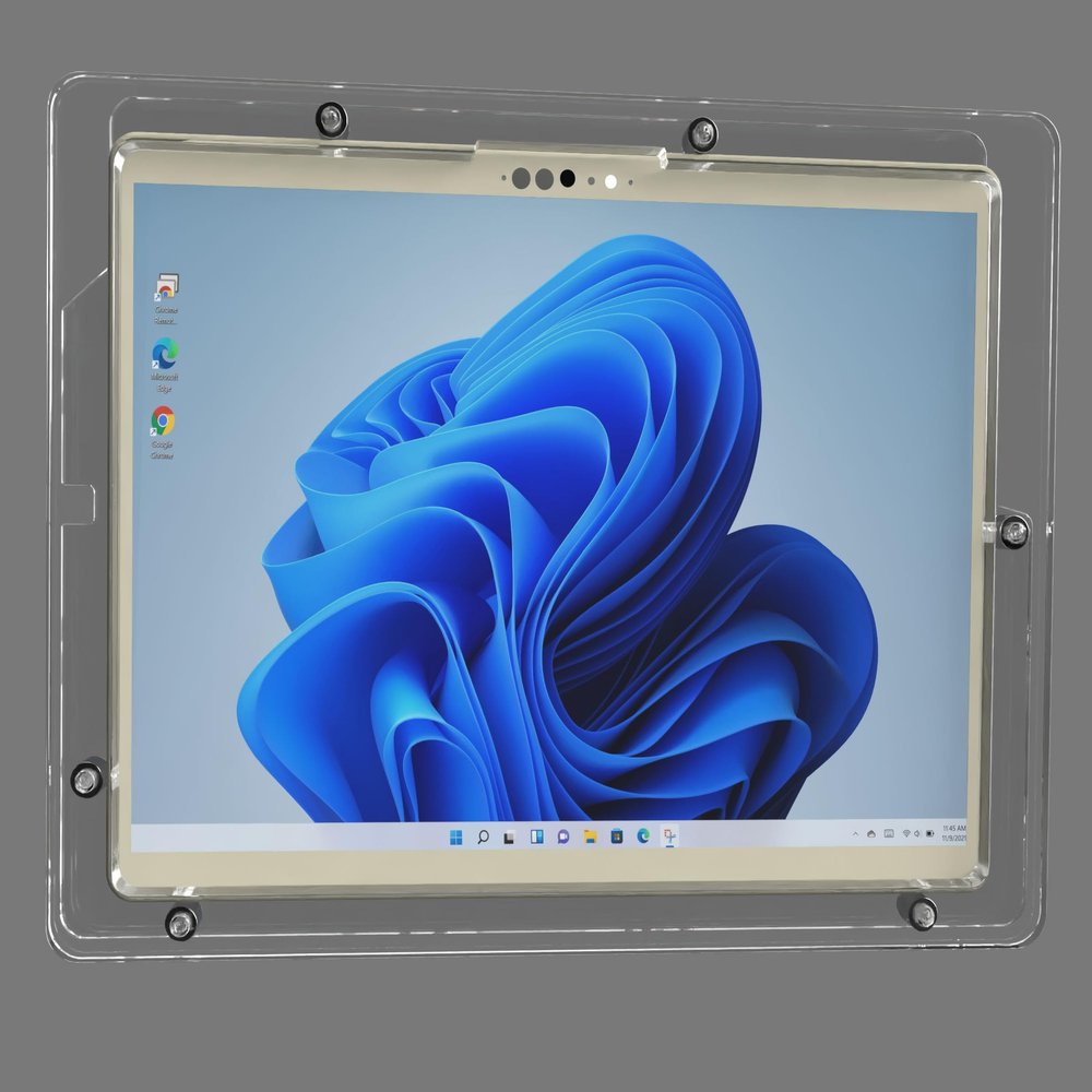 TABcare Security Anti-Theft Acrylic VESA Case for Dell Latitude 12 2-in-1 5285 5290 7200 7210 with Wall Mount Kit (Clear, Latitude 12 2-in-1 7200)