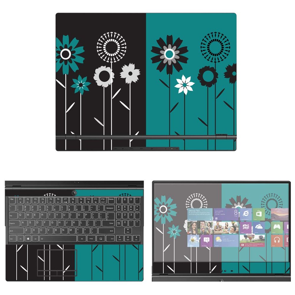 Decalrus - Protective Decal Floral Skin Sticker for Lenovo Legion Y540 (15.6" Screen) case Cover wrap LElegion15_Y540-70