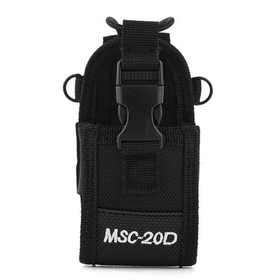 -20D Two Way Radio Holder Holster, Portable Nylon Belt Case Bag with Adjustable Shoulder Strap
