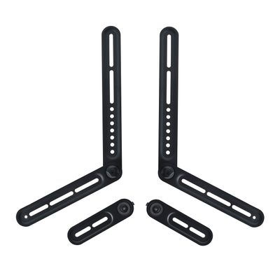 Dynavista Soundbar Mount Sound Bar TV Bracket for Mounting Above or Under TV, Fits 22lbs(10kg) with Adjustable Long and Short Extension Arm