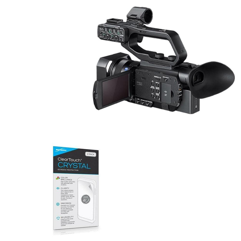 BoxWave Screen Protector Compatible with Sony HXR-NX80 - ClearTouch Crystal (2-Pack), HD Film Skin - Shields from Scratches