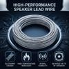 32 Strands Silver Plated Speaker Wire Leads High Temperature Twisted Copper Subwoofer Wire Cable Repair(2M) view 3
