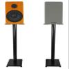 Rockville RockShelf 54C Bundle: (2) 5.25 in 360-Watt Classic Wood Bookshelf Speakers 4 Ohm, (2) RS37B 37 in Steel Speaker Stands, Cable Management, Black Finish, 4-Items view 1