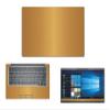 Decalrus - Protective Decal for Dell Latitude 14 7400 (14" Screen) Laptop Gold Texture Brushed Aluminum Skin case Cover wrap BADelllatitude7400STNDGold view 1