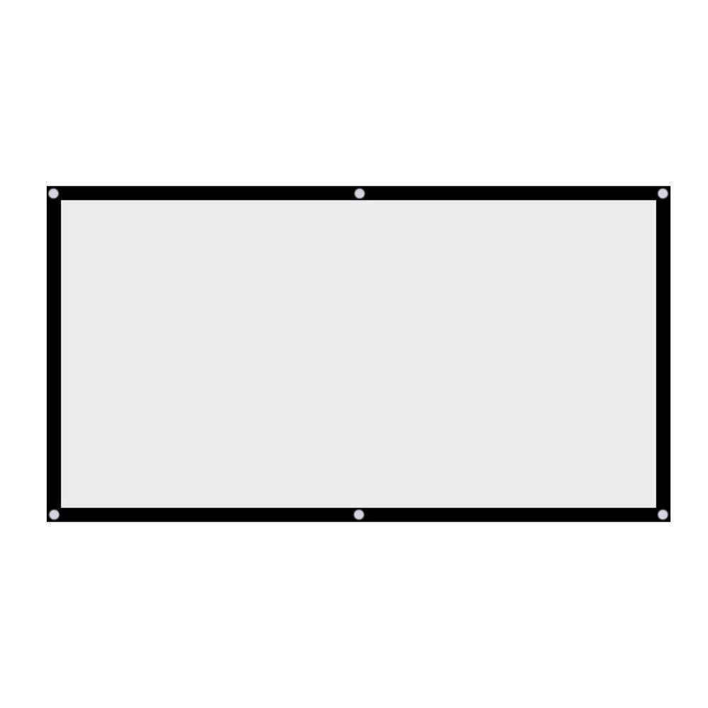 16:9 Foldable Projector Screen, 60/72/84/120 Inch Portable Projector Screen Outdoor Without Folding Crease(72 inch)