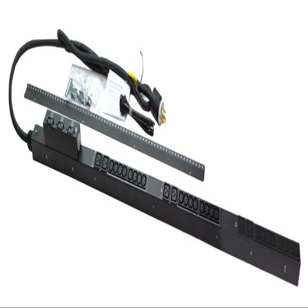 HPE H5M62A 8.6kVA 200-208V 3-Phase Delta 24A 30-Outlets C13 (24) C19 (6) Mid-Height Vertical Basic PDU Power Distribution Unit 719884-012 Compatible Replacement Spare Part for Other Systems