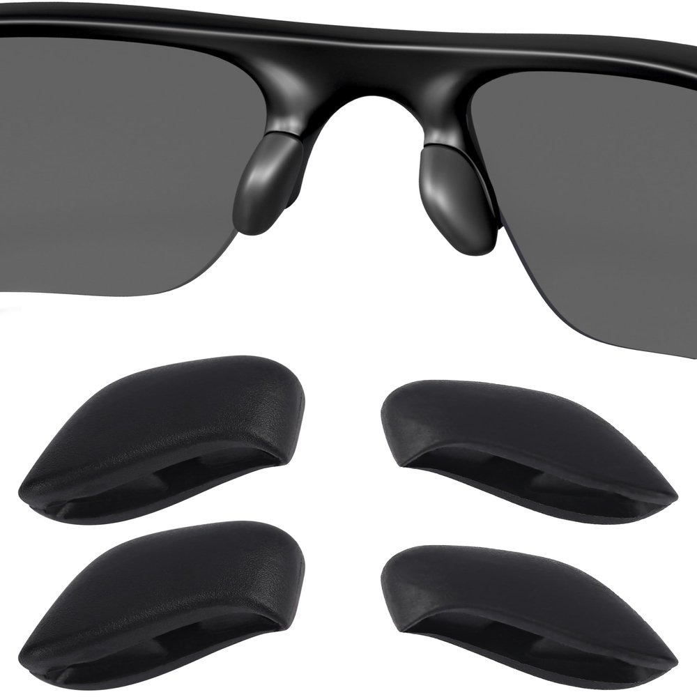Betterun Black Replacement Nose Pads Pieces for Oakley Flak Beta OO9363