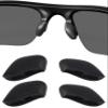 Betterun Black Replacement Nose Pads Pieces for Oakley Flak Beta OO9363 view 1