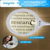 eSynic Lighted Magnifying Glass with Stand-USB-C Rechargeable-5X&10X Magnification-4.3" Large Lens-Desk Magnifier Lamp With Clamp & Heavy Base-3 Levels Brightness-Flexible Gooseneck for Reading Crafts view 2