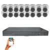 Evertech 32 Channel Security Camera System w/ 2TB Hard Drive for Continuous Recording and 16 PCS 1080P HD Indoor & Outdoor Metal Housing Security Camera, Smartphone Remote Monitoring view 1