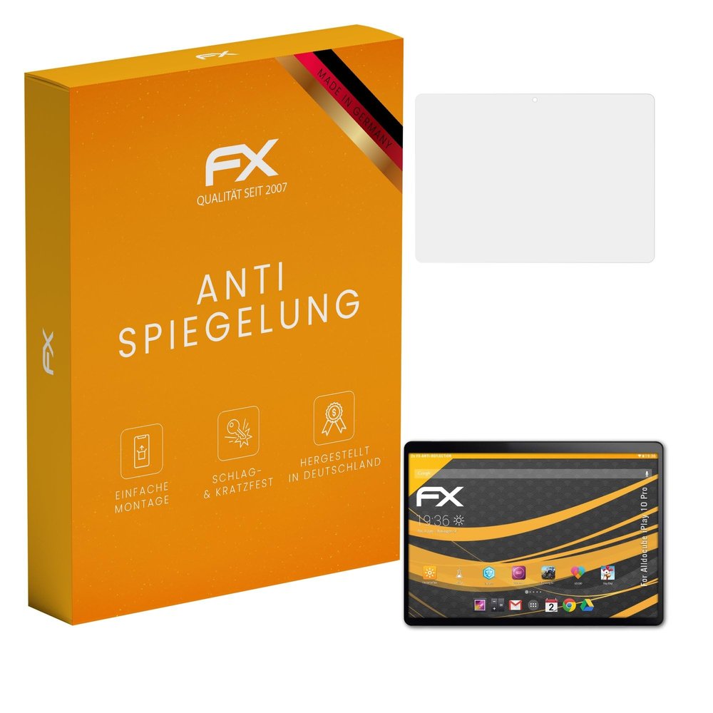 atFoliX Screen Protector compatible with Alldocube iPlay 10 Pro Screen Protection Film, anti-reflective and shock-absorbing FX Protector Film (2X)