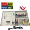 Evertech 18 Channel Port 12V DC 10 Amp Amper with PTC Fuse Key-Lock Distributed Power Supply Box for CCTV Security System and Cameras (10 Pcs. Bulk) view 2
