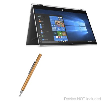 BoxWave Stylus Pen Compatible with HP Pavilion x360 Convertible 2-in-1 (11.6 in) - FineTouch Capacitive Stylus, Super Precise Stylus Pen - Champagne Gold