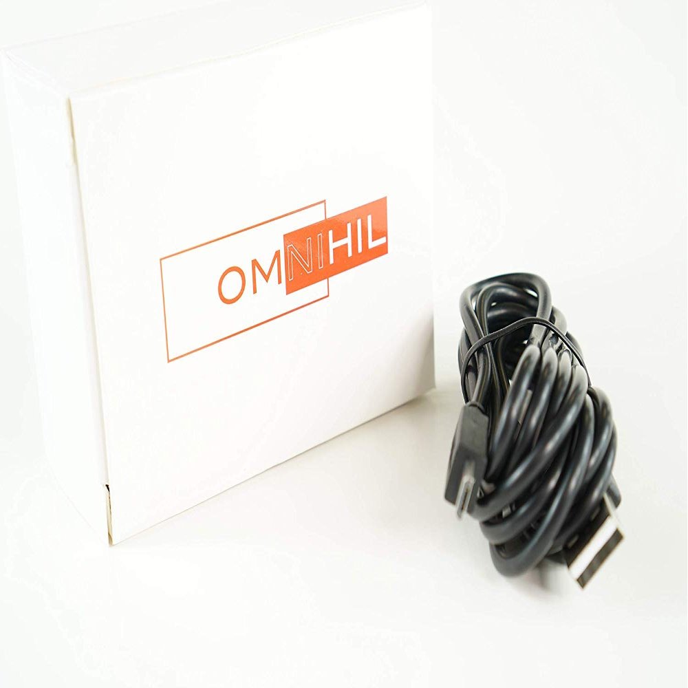 OMNIHIL 5 Feet Long High Speed USB 2.0 Cable Compatible with Bluetooth Handsfree Car Speaker Fits Most Brands