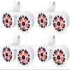 Rockville RKL65MBW Bundle: (4) Pairs 6.5" 350W Peak/85W RMS per Speaker(700W Total) Marine LED Boat Speakers w/Black/White Grilles, (4) DMAC65W Dual 6.5" Aluminum Wakeboard Tower Enclosures, 8-Items view 1