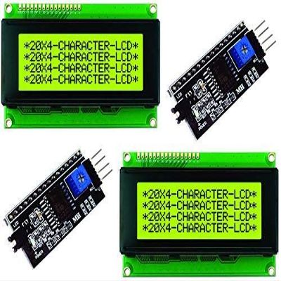 CANADUINO 2X LCD 2004 4x20 Matrix Character Display with Backlight - I2C Interface Included (Green)
