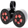 Rockville RKL65MBW Bundle: (2) 6.5 in 700-Watt Marine Wakeboard LED Speakers, Black and White Grilles, DMAC65B Dual 6.5 in Aluminum Tower Enclosure, 3-Items view 1