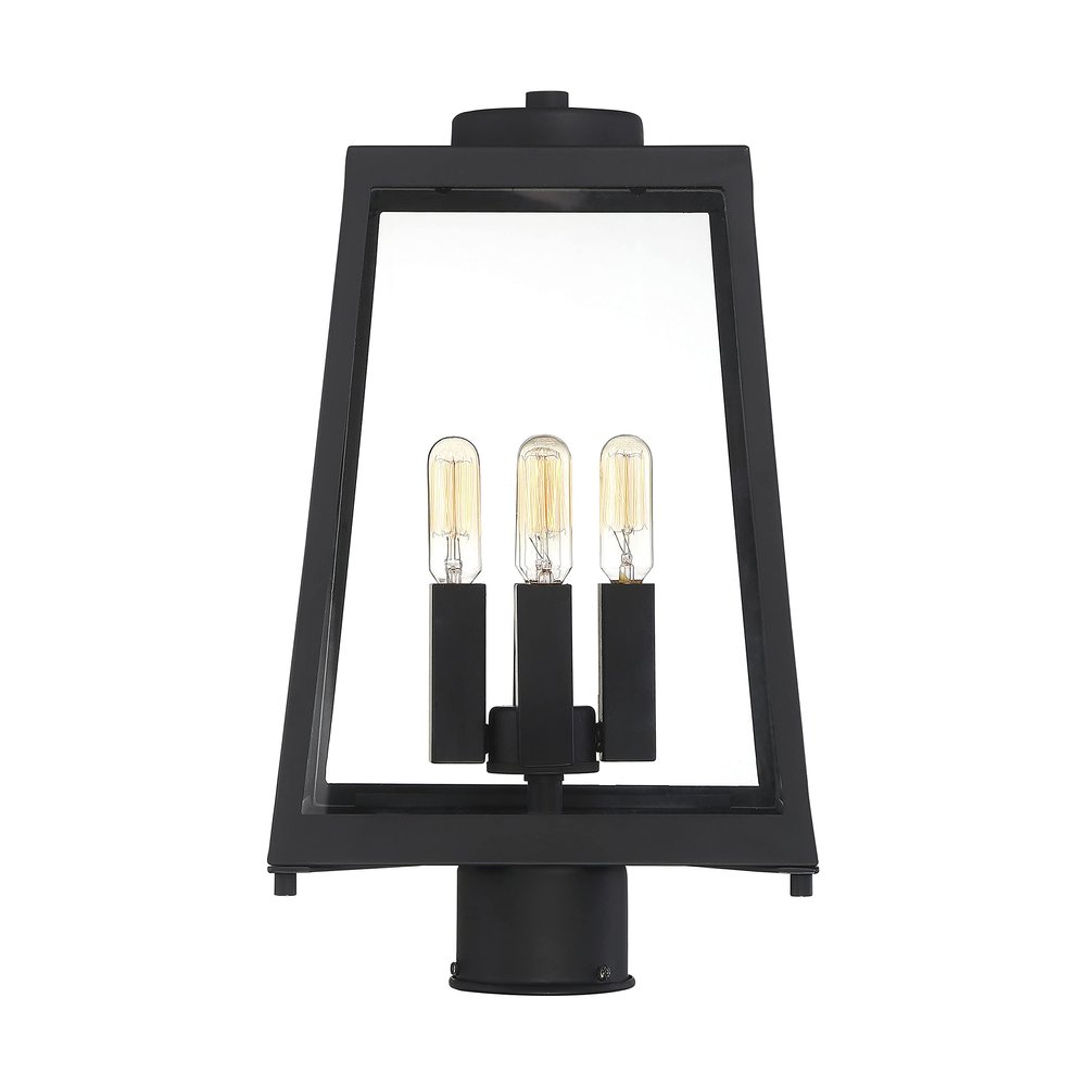 Nuvo Lighting 60-6585 Transitional Four Light Post Lantern from Halifax Collection in Bronze/Dark Finish, 9.50 inches
