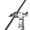 CanadianStudio One pair Pro 100% Stainless Steel max 10ft /305cm high Heavy Duty C Stand with 4ft with 4ft/120cm Holding Arm and 2 Pieces Grip Head 20kg capacity for Photography Studio Video Reflector view 4