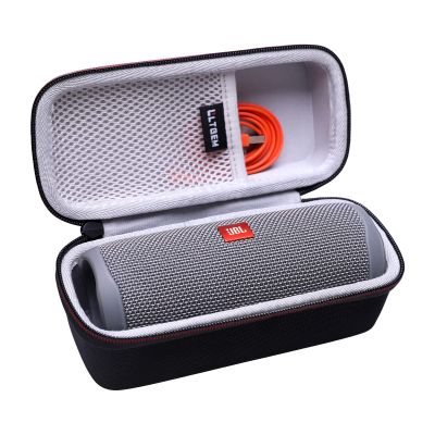 LTGEM Case Compatible with JBL FLIP 5/6/7/Grip Waterproof Portable Bluetooth Speaker, Hard Shell Travel Carrying Storage Bags (Gray Case Only)