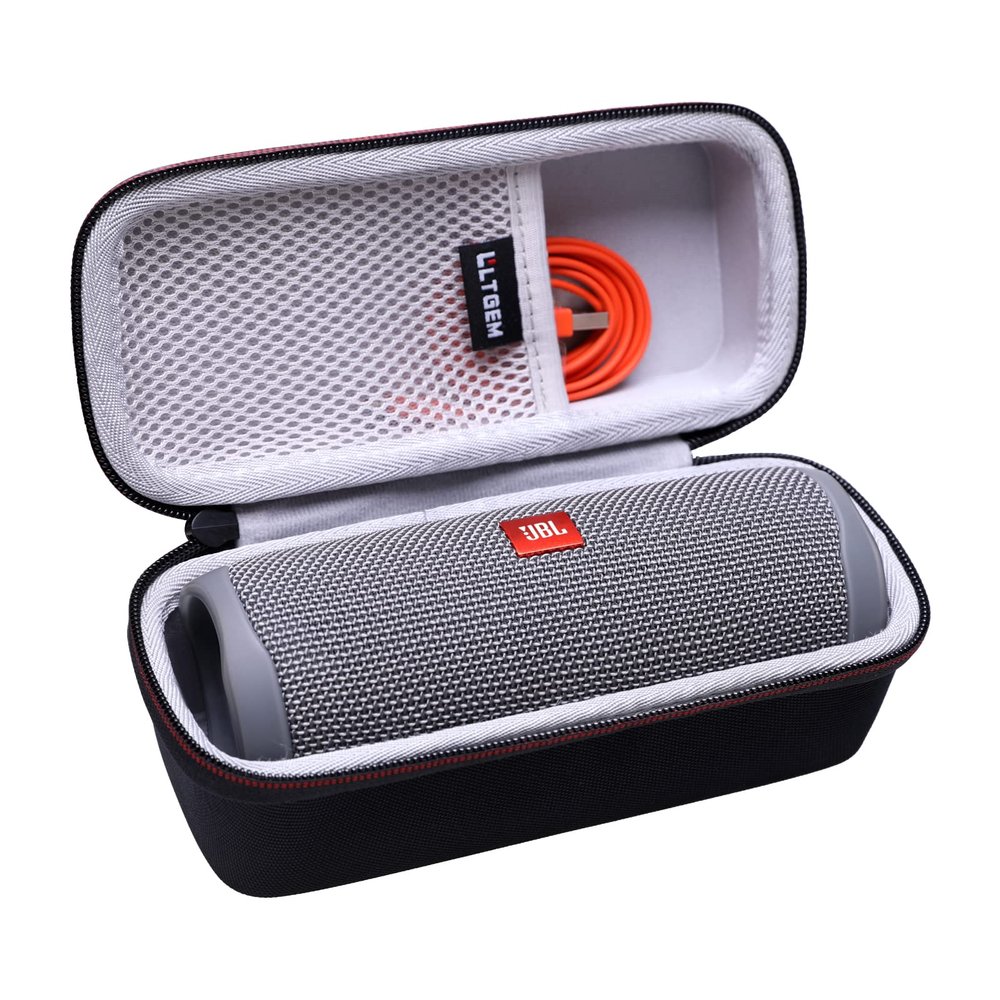 LTGEM Case Compatible with JBL FLIP 5/6/7/Grip Waterproof Portable Bluetooth Speaker, Hard Shell Travel Carrying Storage Bags (Gray Case Only)
