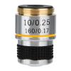 10X Achromatic Objectives Lens,160/0.17 Microscope Achromatic Objectives Lens,185 Conjugate Distance,Eliminate Unwanted Reflections,Without Additional Chromatic Aberration, Make Image More Clear view 1
