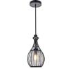 Living District Miya 1-Light Modern Metal Pendant in Black Finish view 1