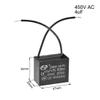 uxcell Ceiling Fan Capacitor CBB61 4uF 450V AC 2 Wires Metalized Polypropylene Film Capacitors 47x20x30mm for Water Pump Motor Generator view 2