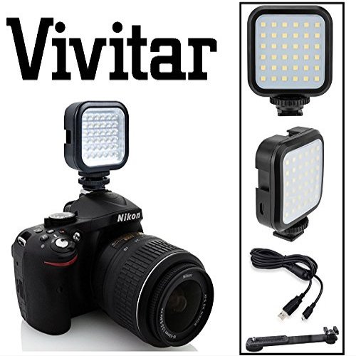Compact LED Light Kit with Power Set for Nikon D3500 D850 D810 D750 D610