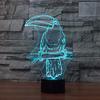 Jinnwell 3D Parrot Night Light Lamp Illusion Night Light 7 Color Changing Touch Switch Table Desk Decoration Lamps with Acrylic Flat ABS Base USB Cable Toy (Bus) view 2