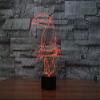 Jinnwell 3D Parrot Night Light Lamp Illusion Night Light 7 Color Changing Touch Switch Table Desk Decoration Lamps with Acrylic Flat ABS Base USB Cable Toy (Bus) view 4