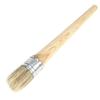Natural Bristle Round Paint Professional Wax Painting Brush Wooden Handle for Oil Acrylic Watercolor Art 30mm view 1