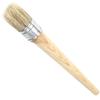 Natural Bristle Round Paint Professional Wax Painting Brush Wooden Handle for Oil Acrylic Watercolor Art 30mm view 2