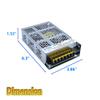 Arcity 5V 12V 24V Output Switching Power Supply Unit Adjustable for Video Multi Games Machine Console Cocktail CCTV Computer DIY Horizontal New(+5V/8A +12V/8A +24V/3A) view 3