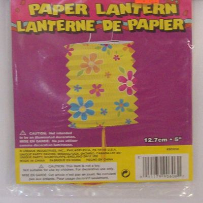3 Lanterns 5" Color Me Flowers Theme Party Supplies(Small Lanterns)