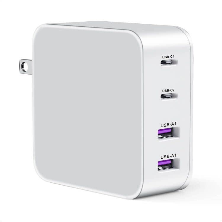 DTK USB C Wall Charger, 120W Fast Charger Block Plug, 4-Port Portable Power Charger Station