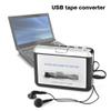 USB Cassette to MP3 Converter, Portable Tape to PC Audio Music Player with Headphones, Cassette Tape Player Converter for Laptop Desktop view 2