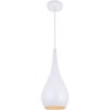 Living District Nora 1 Light White Pendant view 3