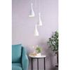 Living District Aiken 3 Light White Pendant view 2