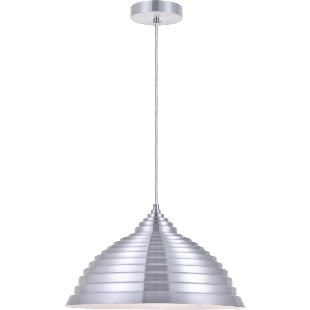 Living District Circa 1 Light Burnished Nickel Pendant