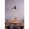 Living District Circa 1 Light Burnished Nickel Pendant view 2