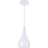 Living District Nora 1-Light Modern Aluminum Pendant in White view 1