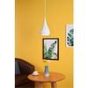 Living District Nora 1-Light Modern Aluminum Pendant in White view 2