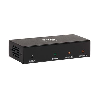 Eaton Tripp Lite Series 4K HDMI Splitter 1 in 2 Out, 4K@60 Hz, Multi Resolution Support for TV Projector Video Wall Roku PC Xbox PlayStation, Mirror Displays Only, Plug-and-Play Hub (B118-002-HDR)