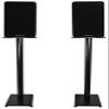 Rockville RockShelf 58B Bundle: (2) Black 5.25-in 360W Peak/ 90W RMS Home Theater Bookshelf Speakers 8-Ohm, (2) RS37B 37-in Steel Bookshelf Speaker and Studio Monitor Stands in Black, 4-Items view 1