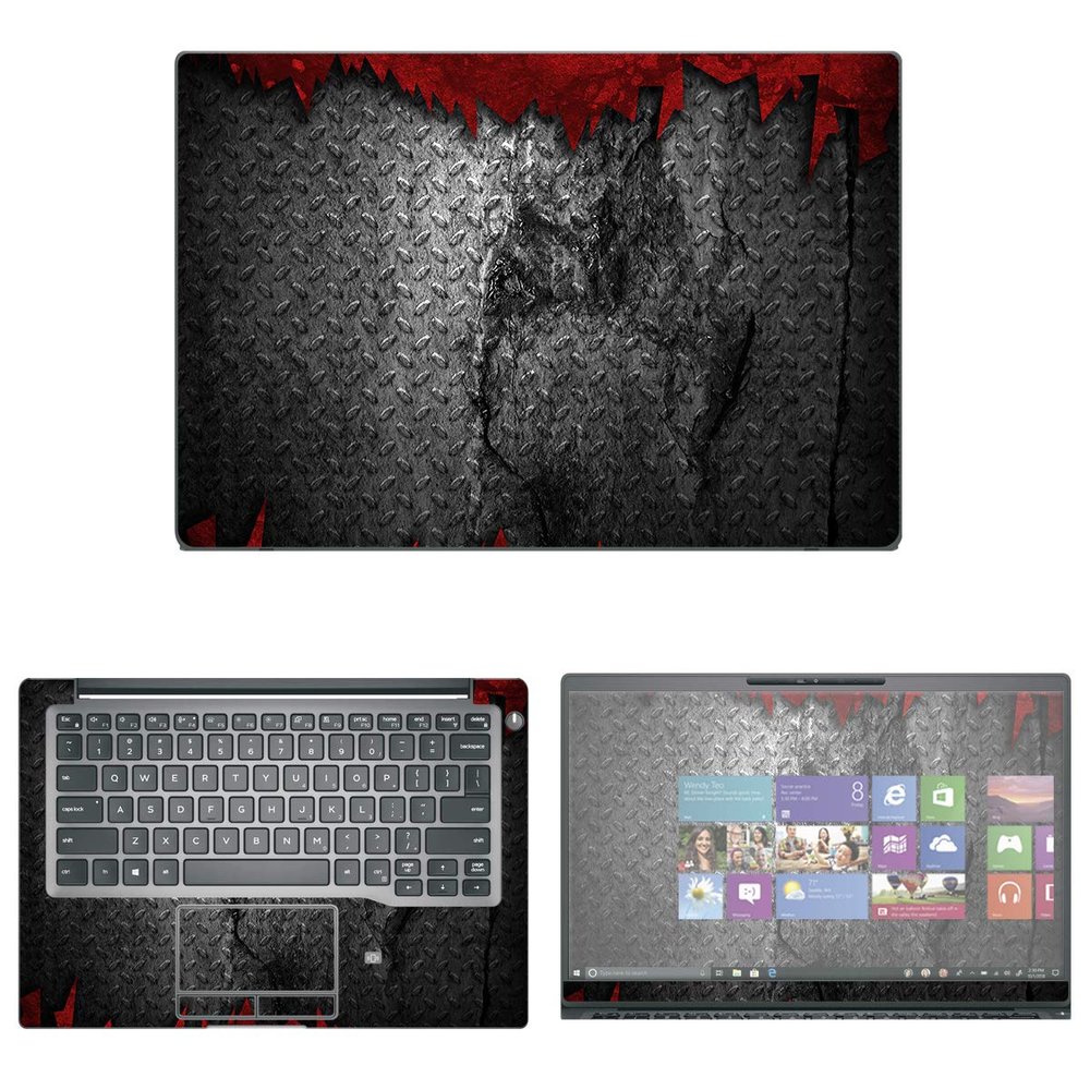 Decalrus - Protective Decal Metal Skin Sticker for Dell Latitude 7400 (14" Screen) case Cover wrap DellLatitude7400STND-112