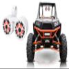 Rockville RKL65MBW Bundle: Pair 6.5" 2-Way 350W Peak/85W RMS Marine LED Boat Speakers, 700W Total, DMAC65W Dual 6.5" White Aluminum Wakeboard Tower Speaker Enclosure, for RZR/ATV/UTV/Cart, 2-Items view 1