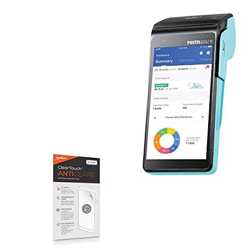 BoxWave Screen Protector Compatible with Nexgo N3 Smart POS - ClearTouch Anti-Glare (2-Pack), Anti-Fingerprint Matte Film Skin