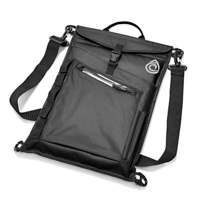 AquaQuest Typhoon Laptop Case - 100% Waterproof, Versatile, Durable, Lightweight, Compact Messenger Bag - Protective Padded Computer Sleeve Pouch Cover - 13", Black
